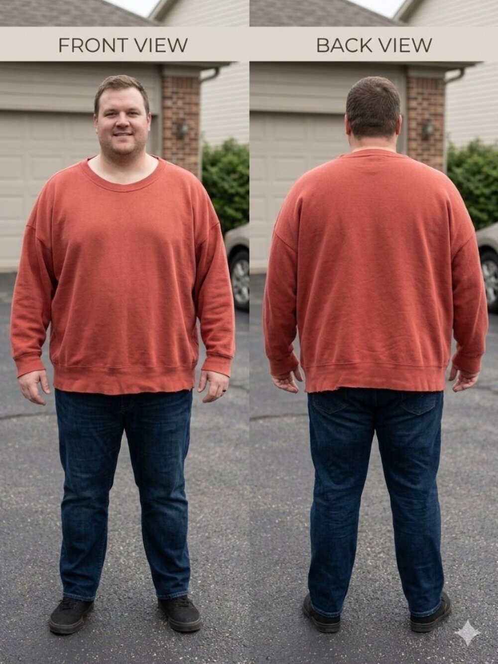 Vtg USA Olympic Sweatshirt 4XL Red 90s JCPenney Made in USA Boxy Gorpcore 50/50